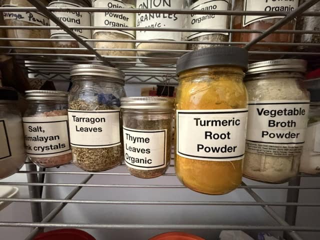 Spices available in the USTU bulk room